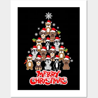 Christmas Dog Posters and Art